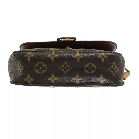 LOUIS VUITTON Saint Cloud MM Shoulder Bag Monogram Leather Brown - Picture 11 of 16